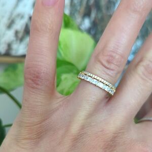 Gold plated sterling ring